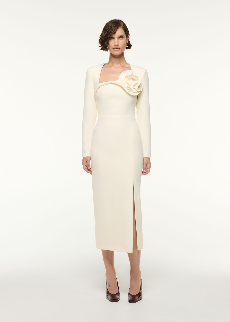 One Shoulder Monochrome Cocktail Dress Monochrome – Roland Mouret