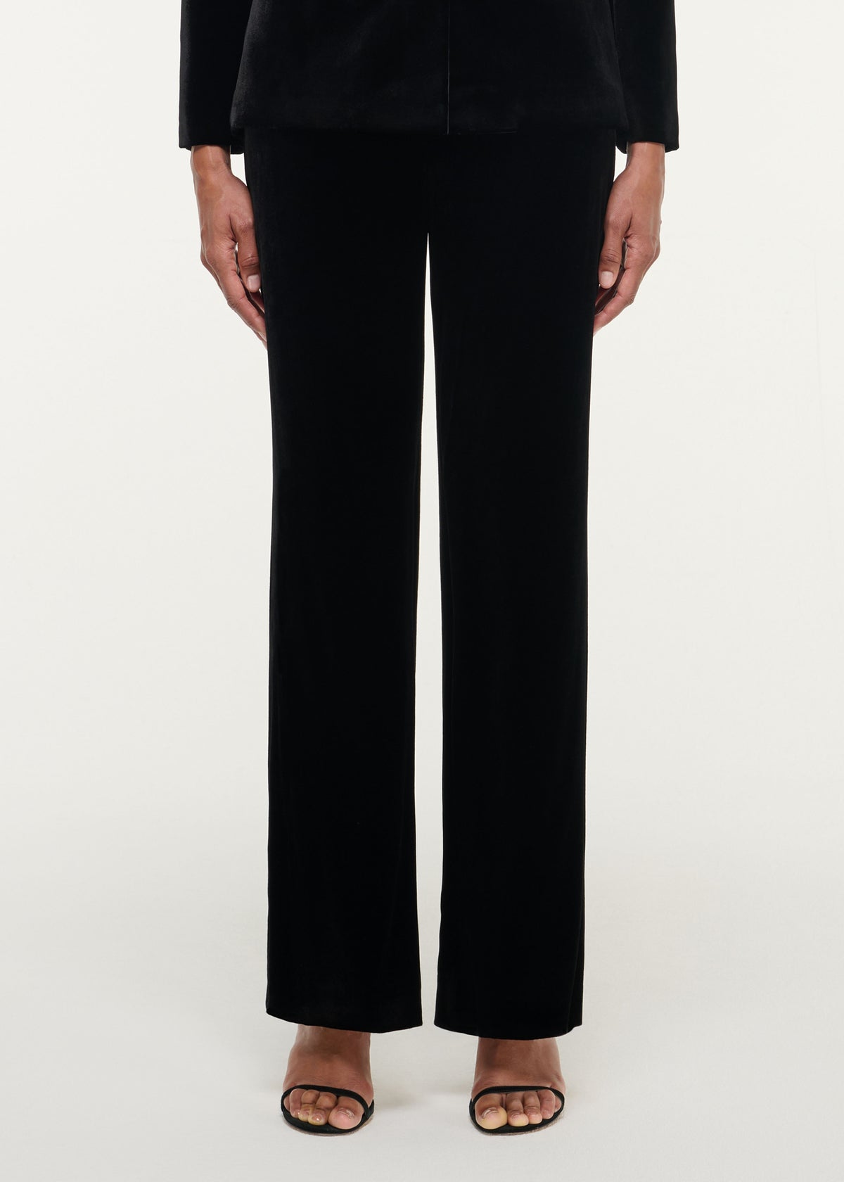 Velvet Wide Leg Trouser