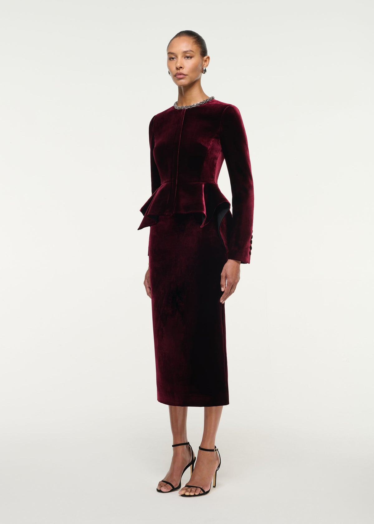 Velvet Midi Skirt