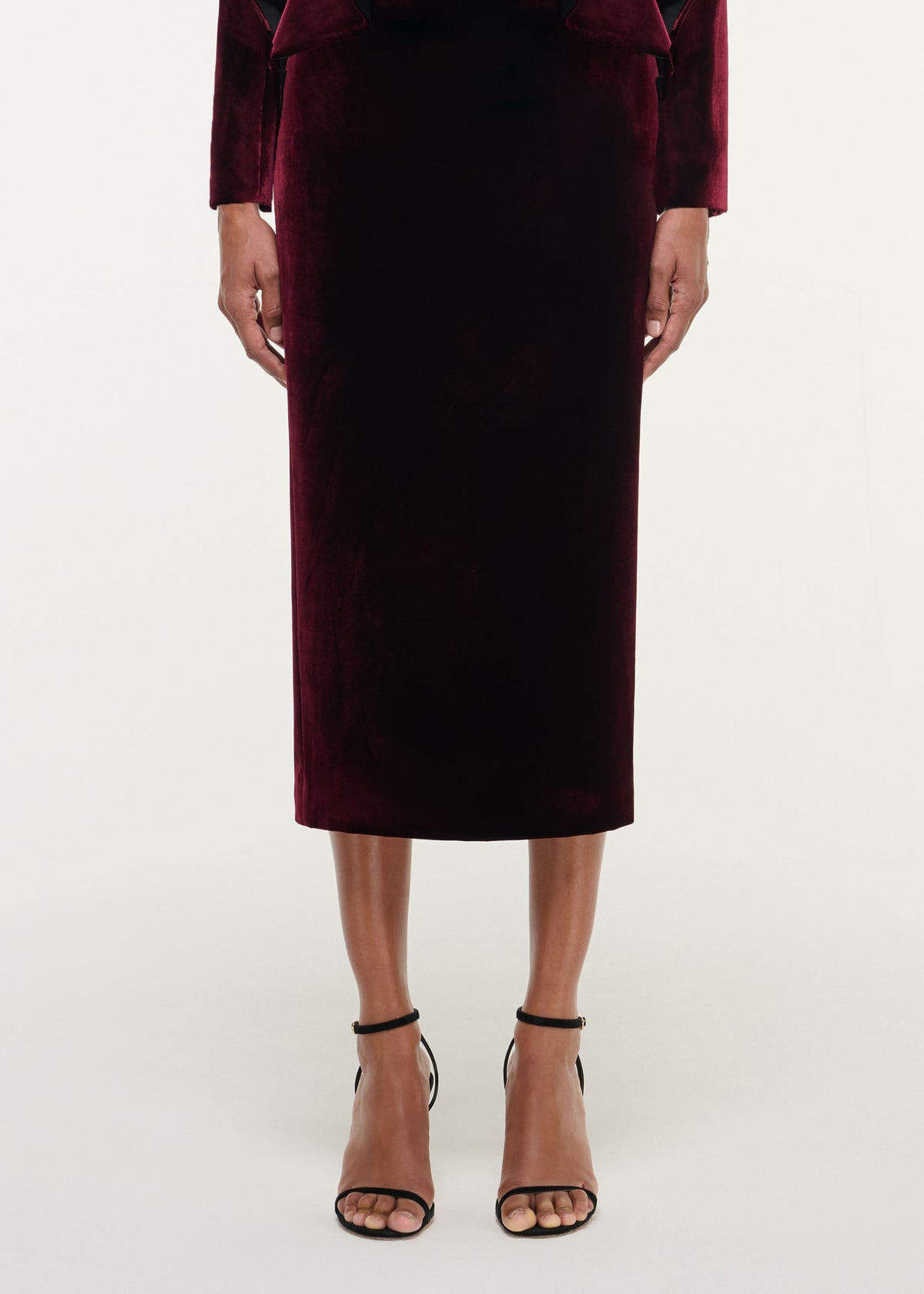 Velvet Midi Skirt