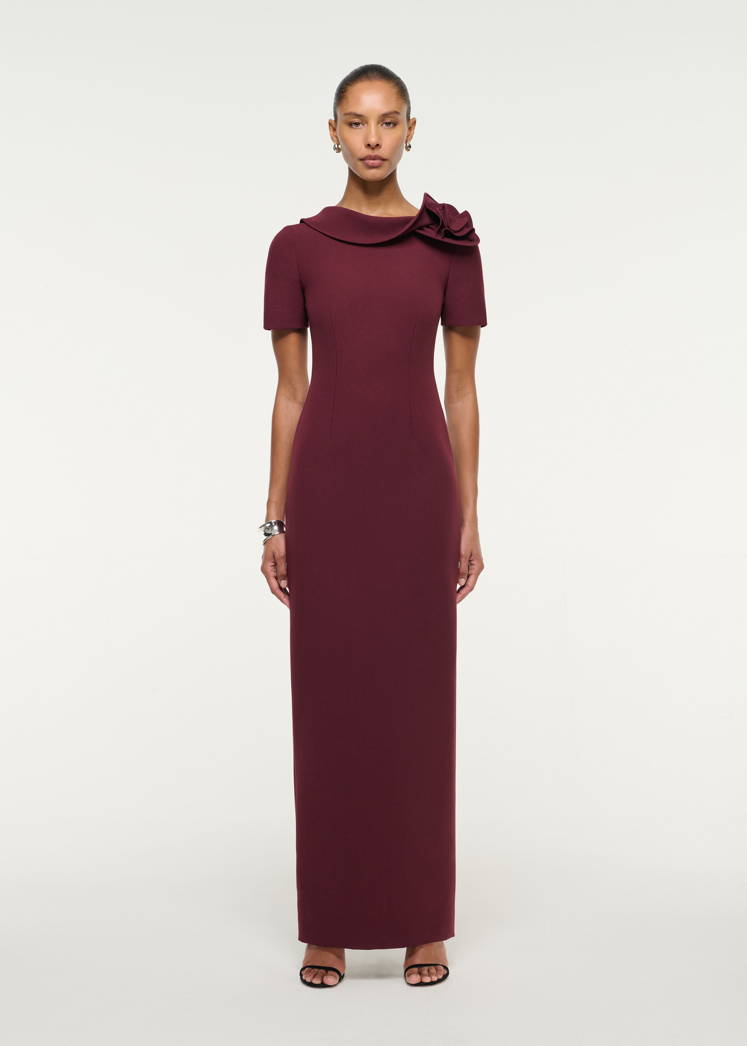 Flower Drape Crepe Gown | Roland Mouret