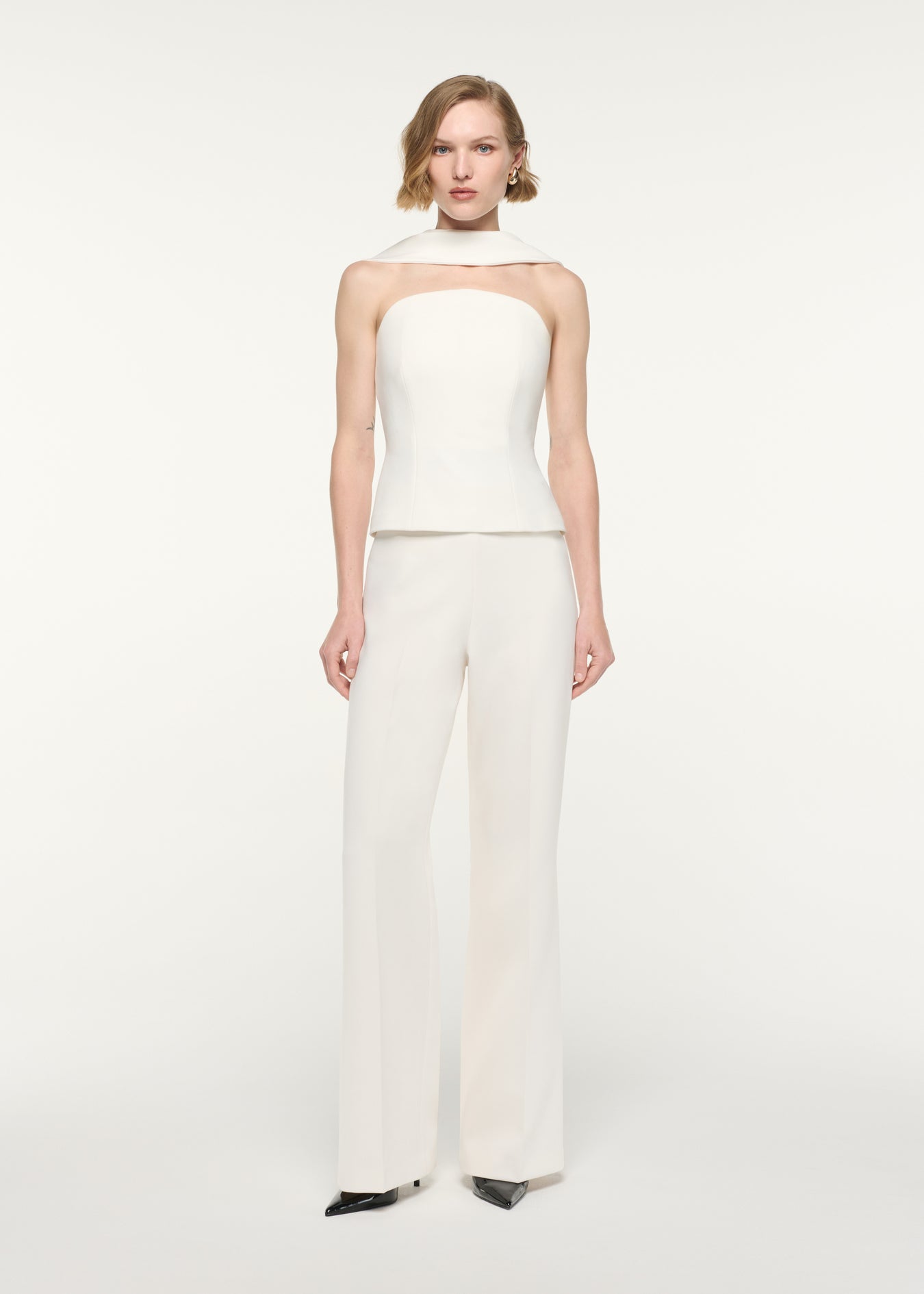 Scarf Neckline Moon Top