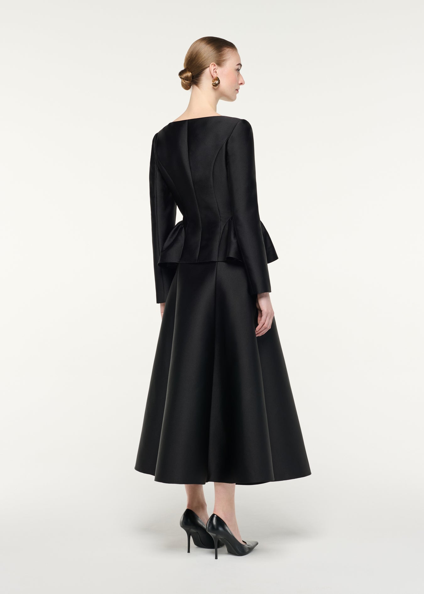 Long Sleeve Peplum Detail Jacket