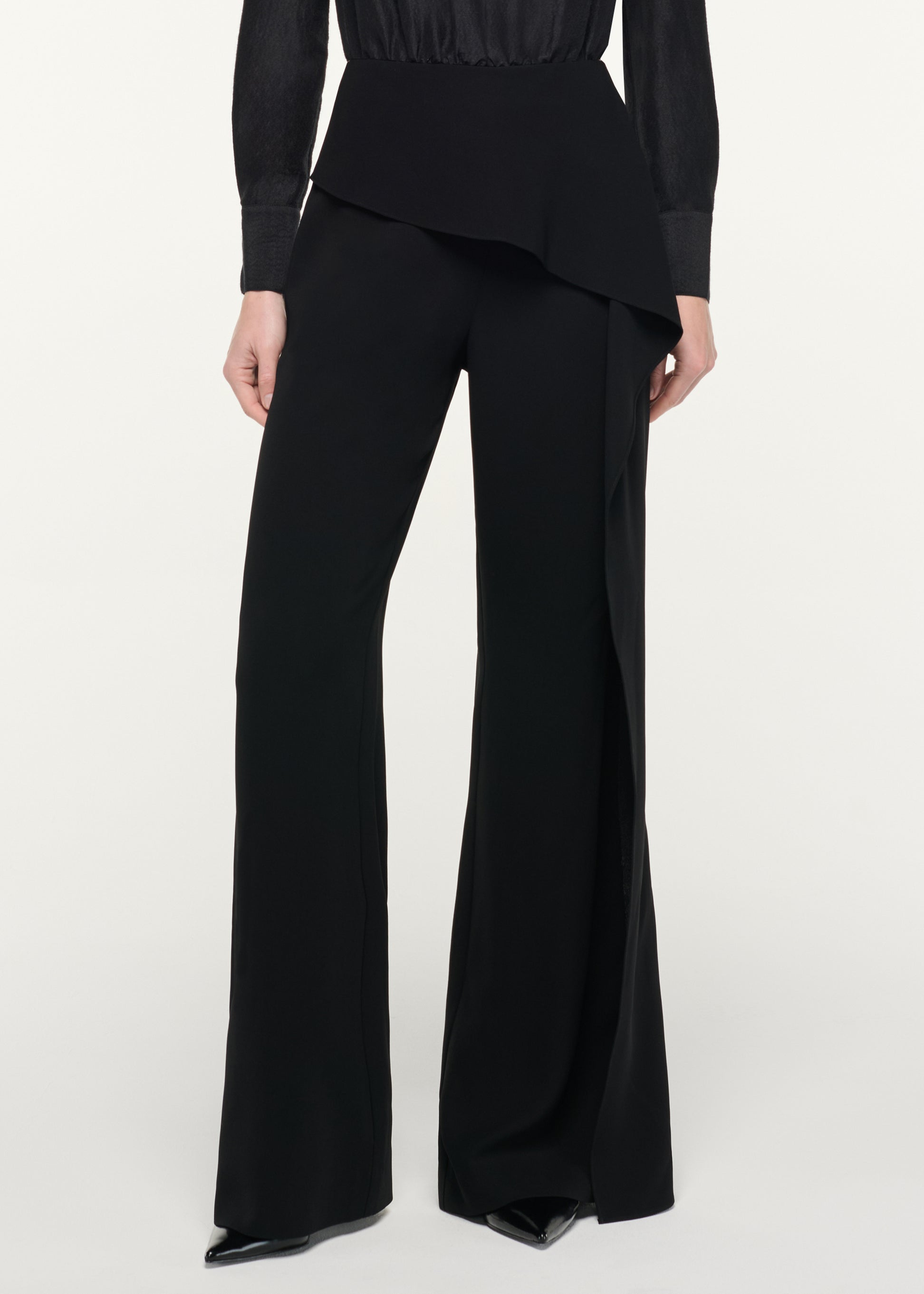 Draped Slim Fit Trouser