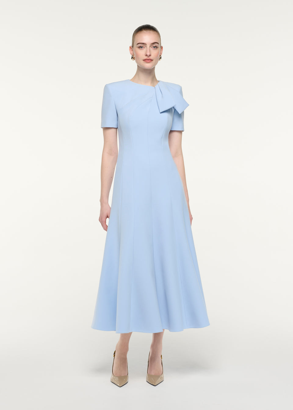 midi dresses with bows Asymmetric Bow Dress Black – Roland Mouret Daring Diva Women's Vintage The architectural shoulder detail Size:6-9 Month major:lug soles