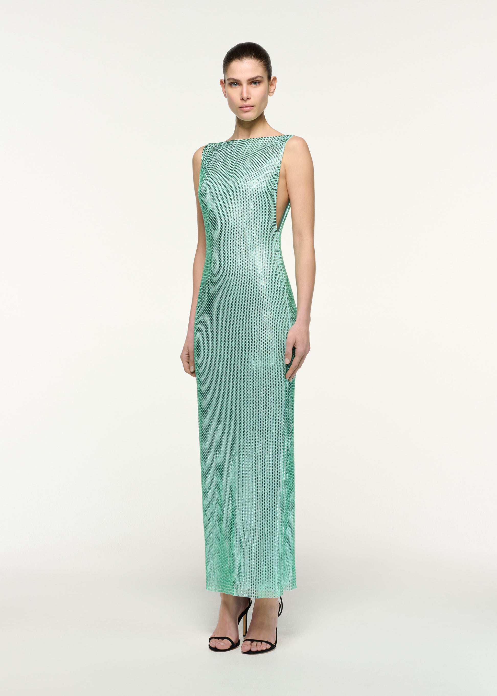 Diamante Column Maxi Dress