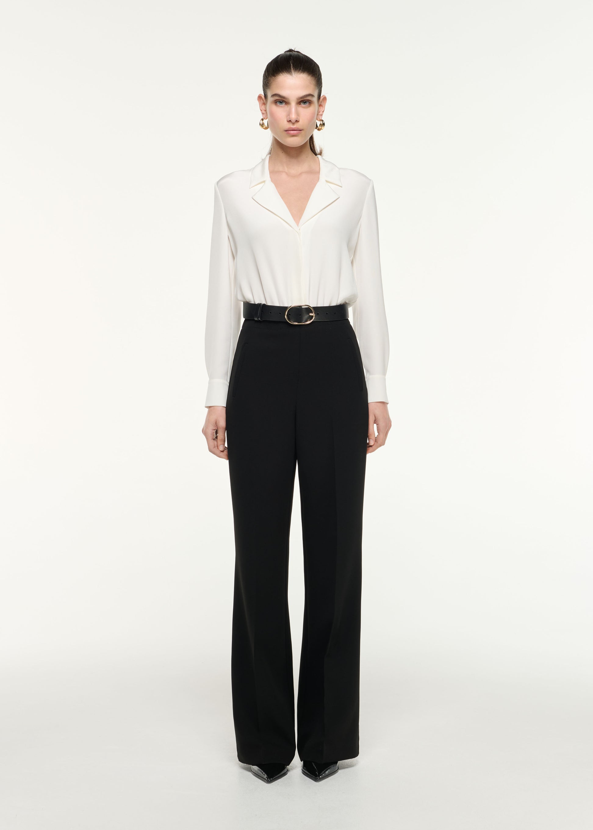 High Waisted Cady Trouser