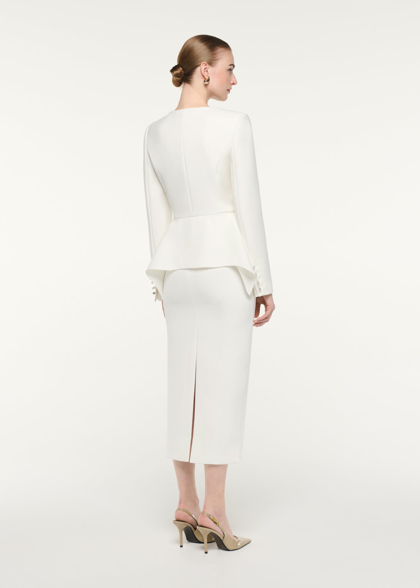 Peplum Crepe Jacket