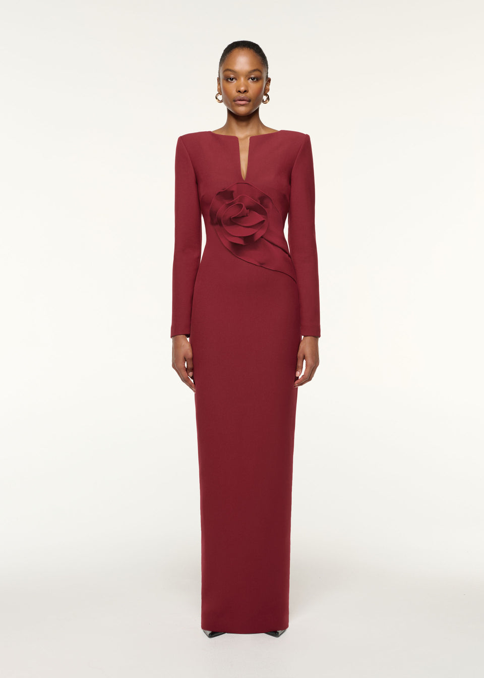 Structured Drape One Shoulder Crepe Gown Red – Roland Mouret Structured Drape One Shoulder Crepe Gown Red – Roland Mouret