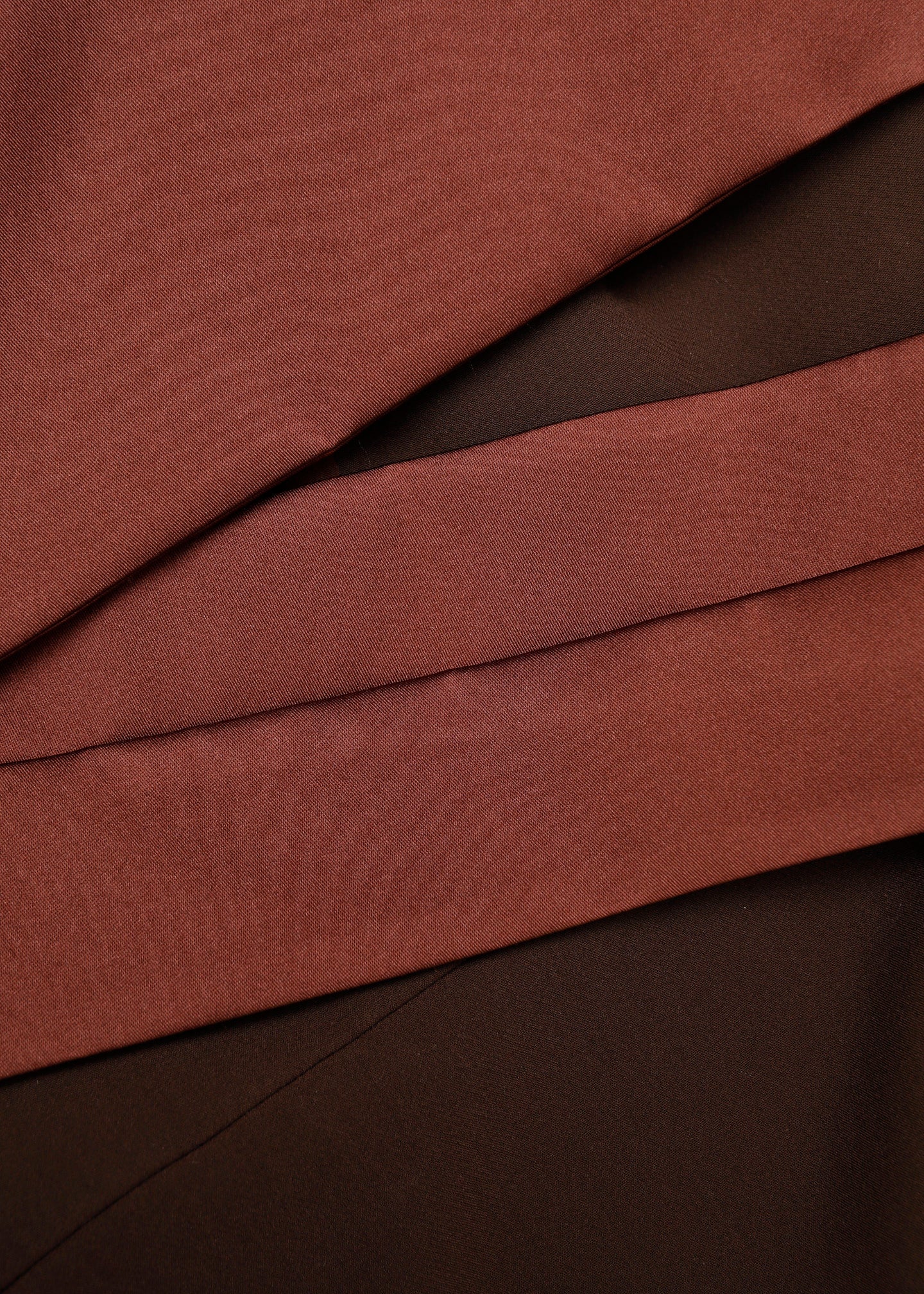 Contrast Drape Taffeta Gown