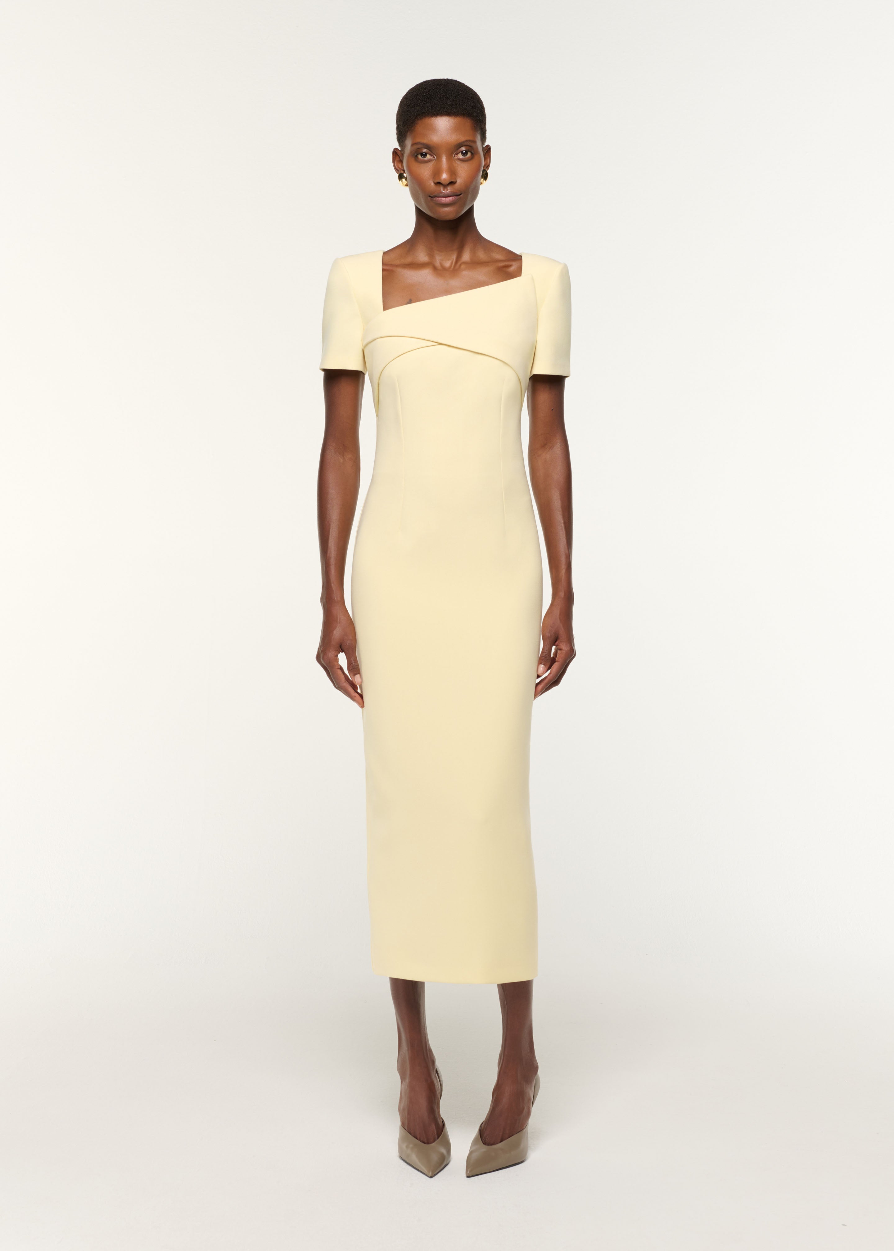 Y's Asymmetry Long Dress Switch Wool 2 【公式通販】
