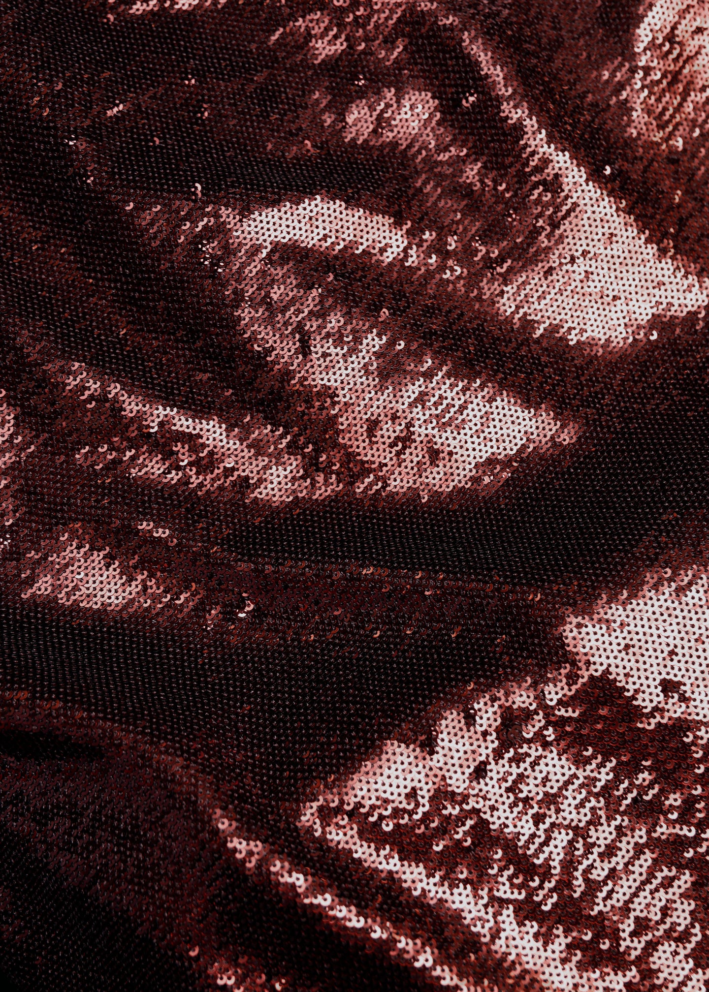 Curved Neck Sequin Midi Dress