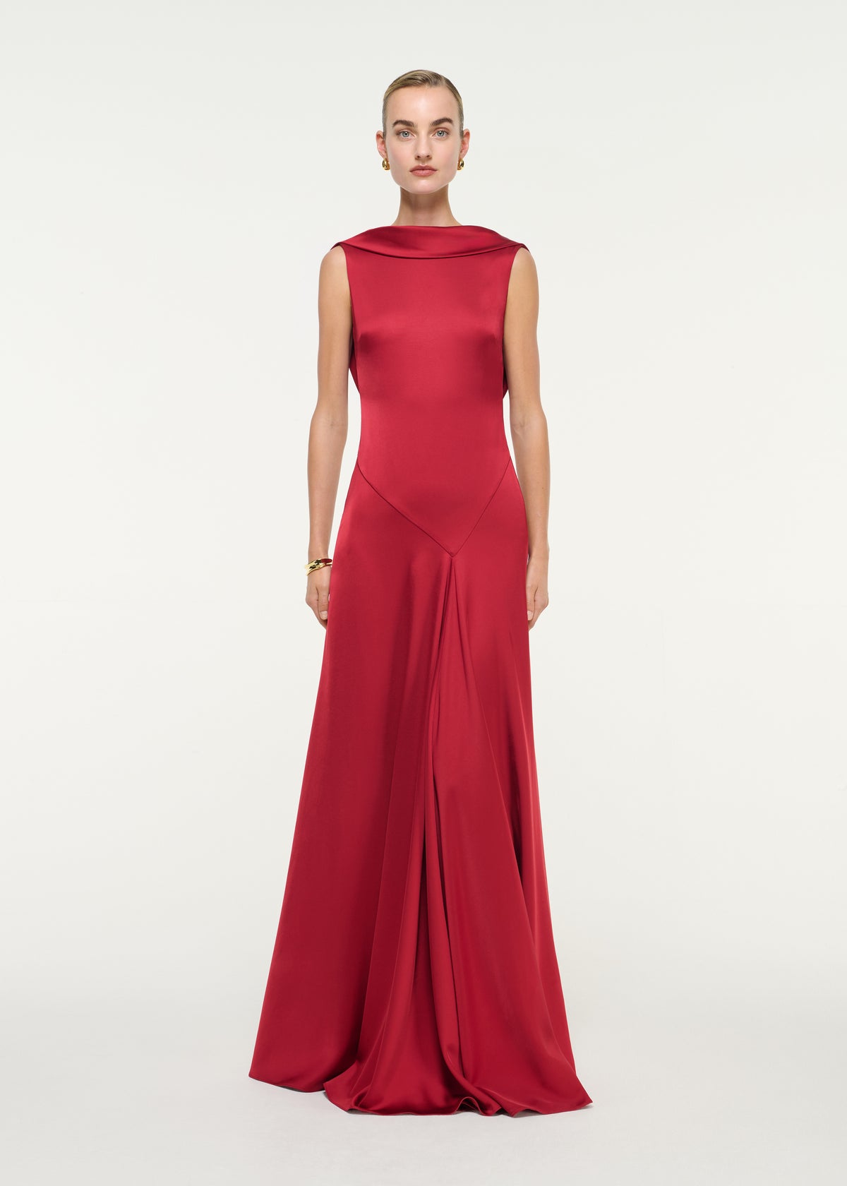 Low Back Heavy Satin Gown