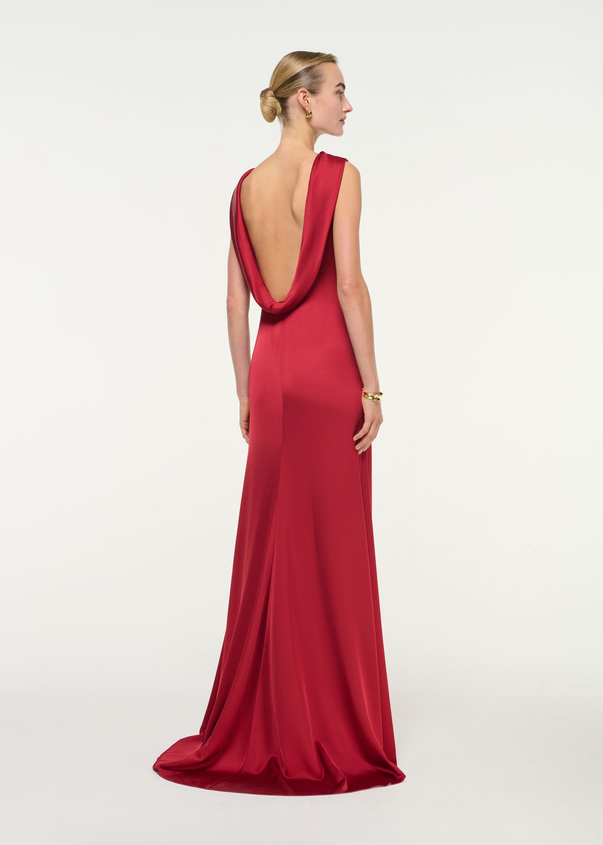 Low Back Heavy Satin Gown