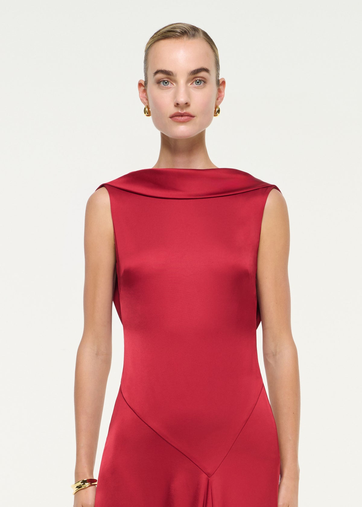 Low Back Heavy Satin Gown