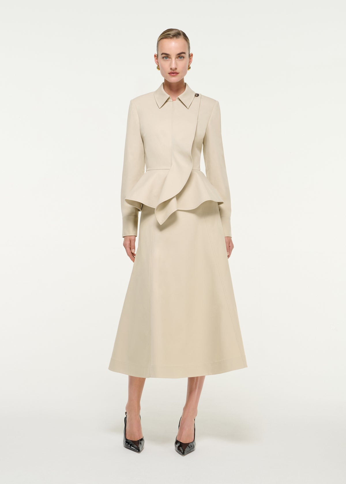 Peplum Gabardine Jacket