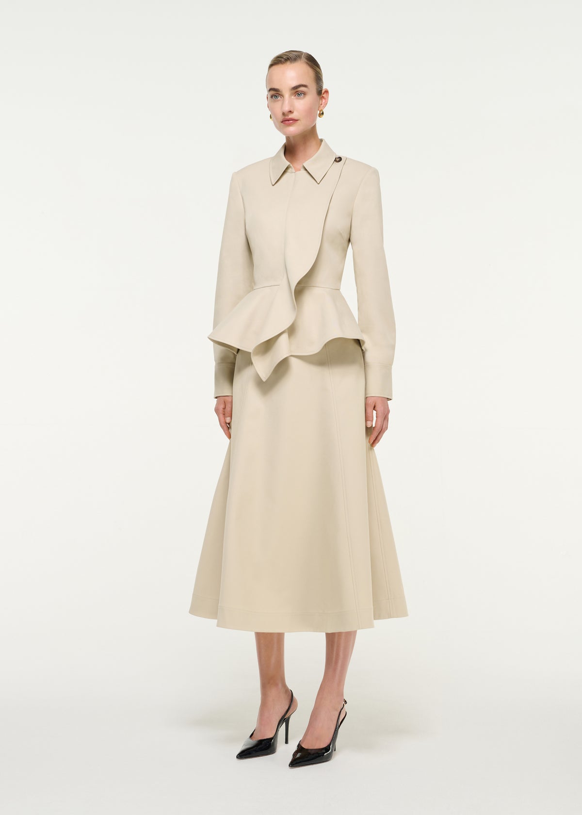 Peplum Gabardine Jacket