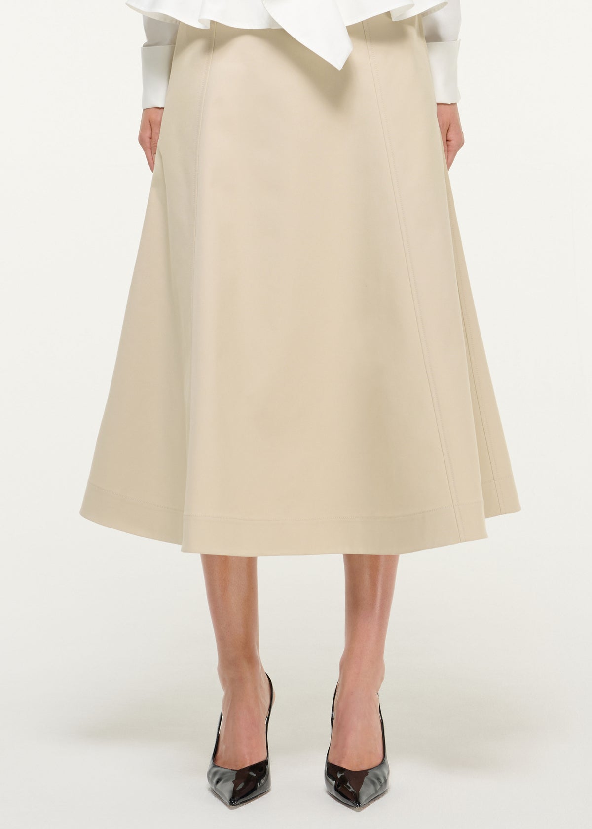 Gabardine Flared Skirt