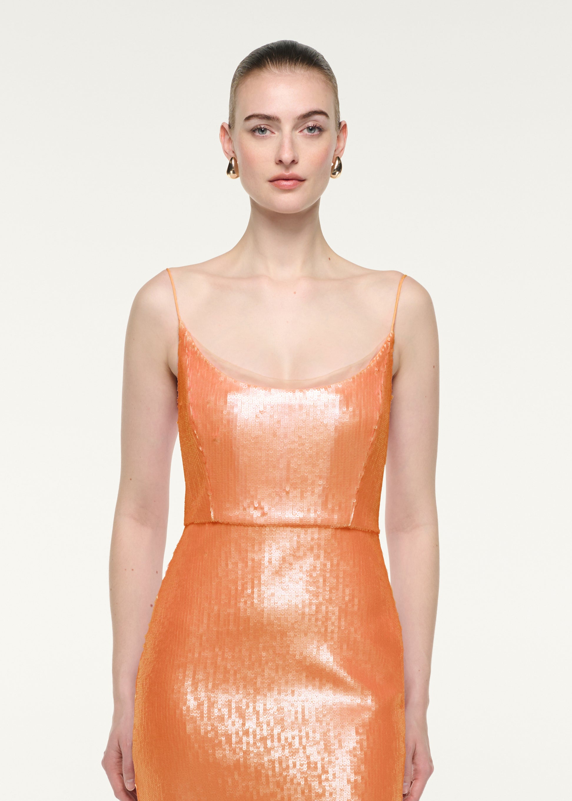 Strappy Sequin Midi Dress