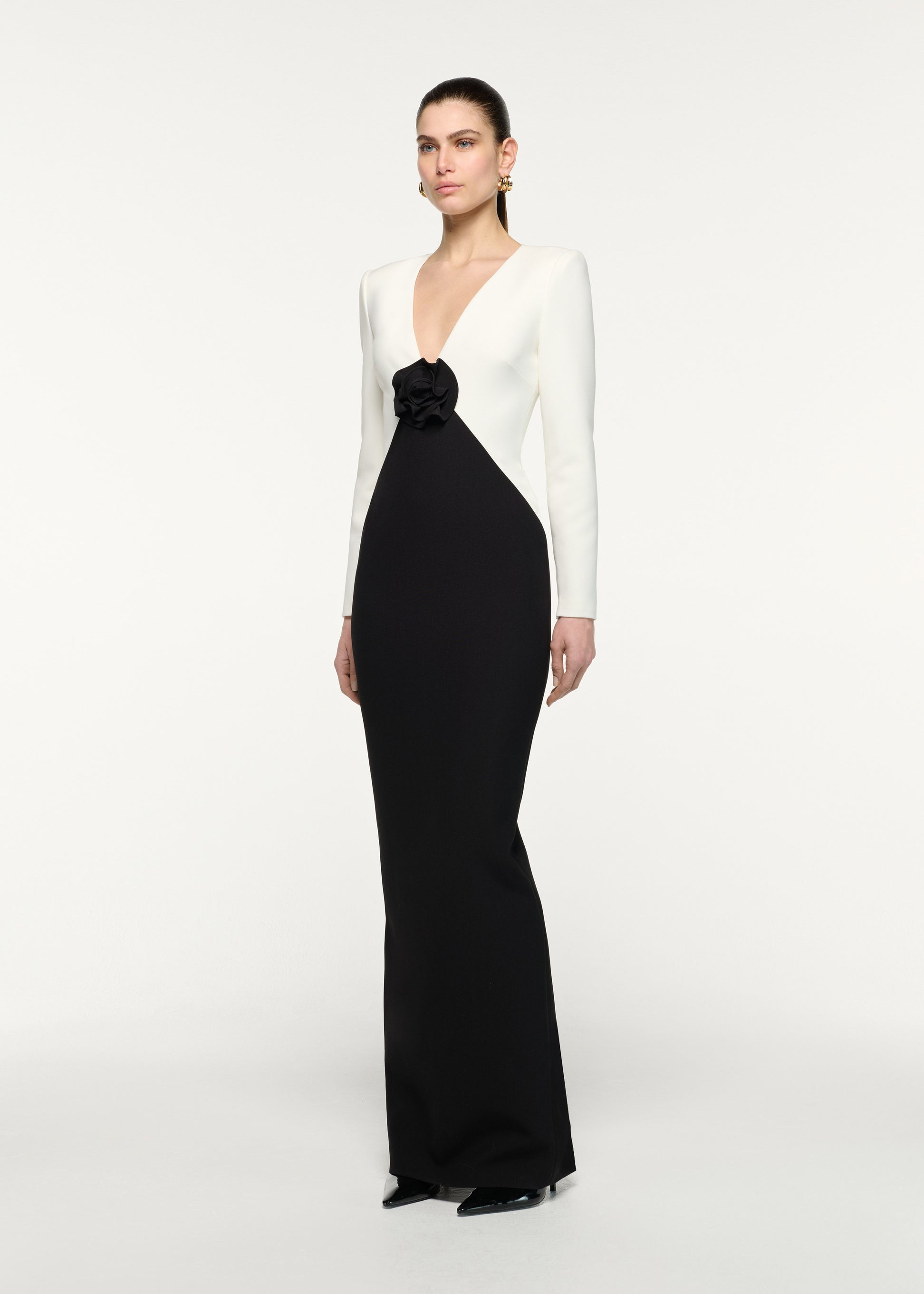 Flower Monochrome Gown