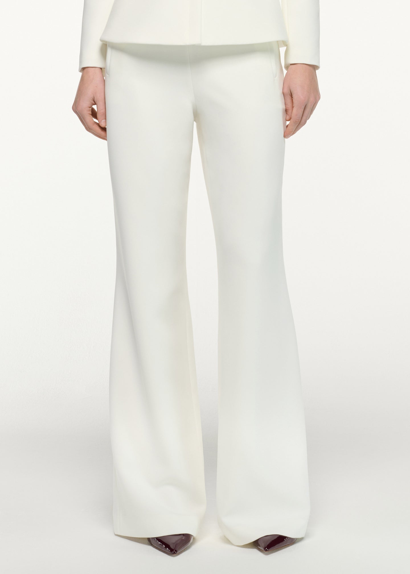 Straight Leg Crepe Trouser