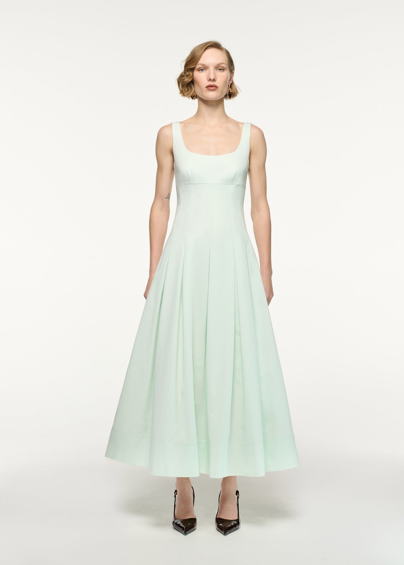 Gabardine Maxi Dress
