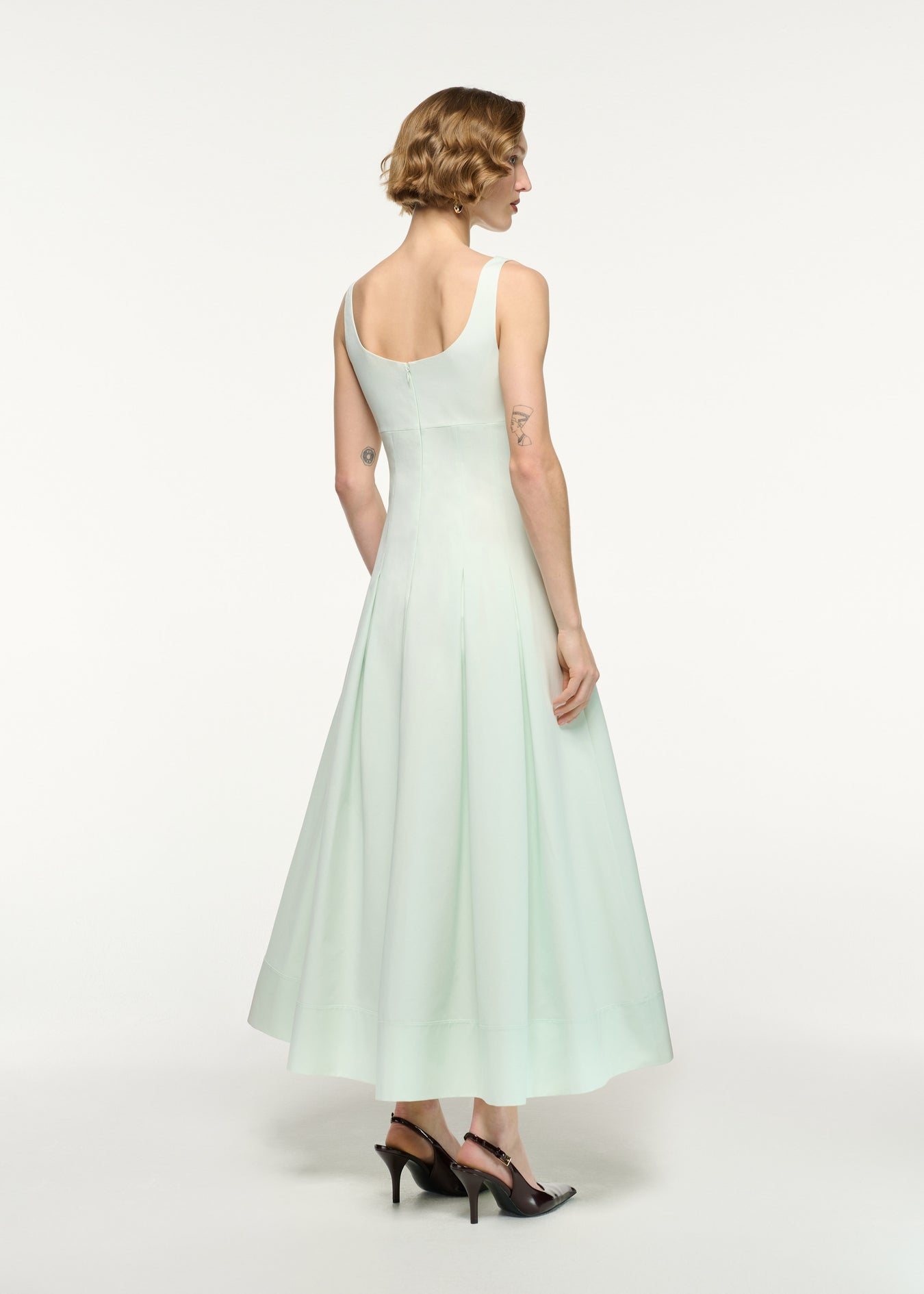 Gabardine Maxi Dress