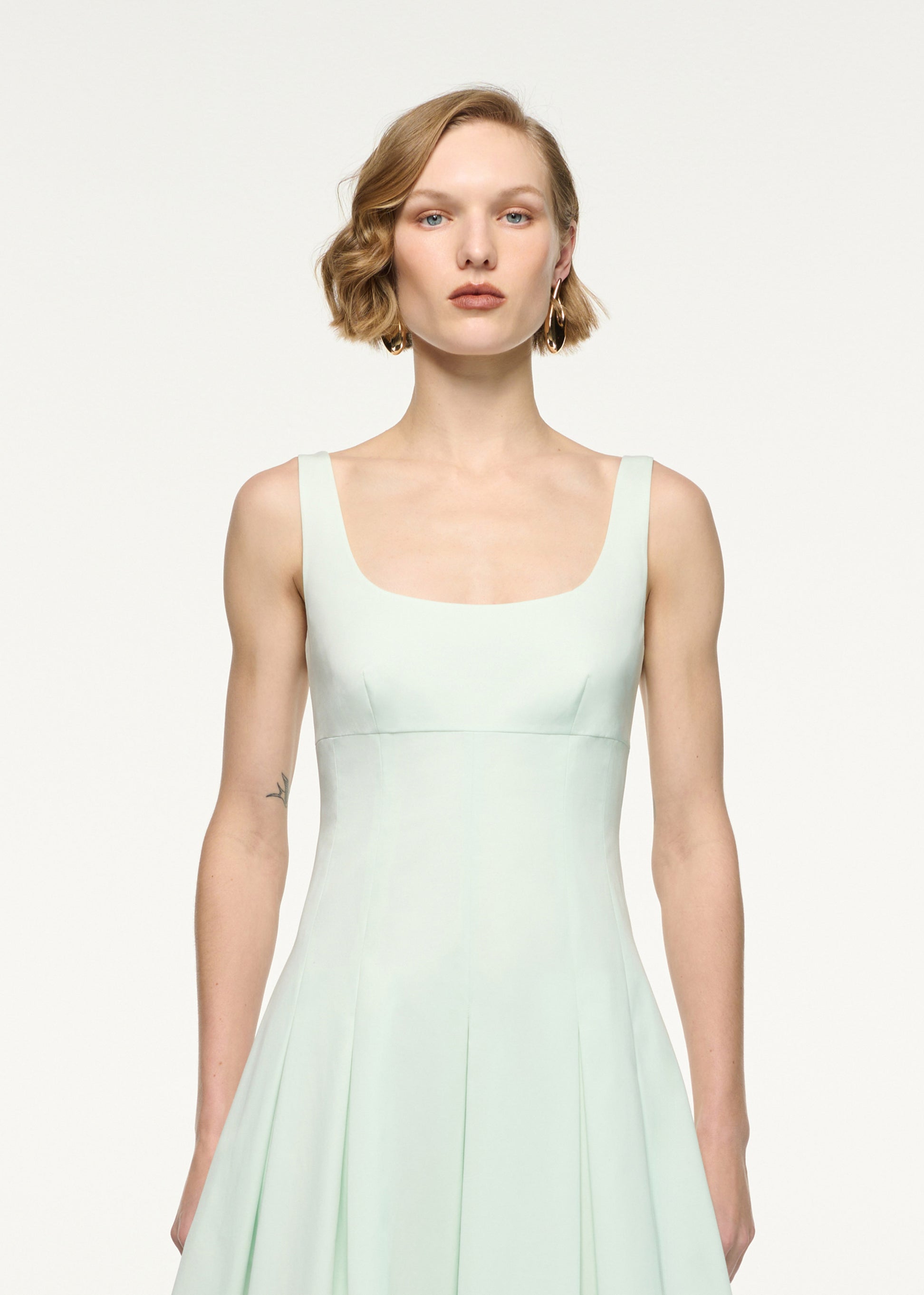 Gabardine Maxi Dress